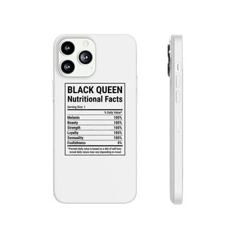 Black History Queen Nutritional Facts Phonecase iPhone | Mazezy