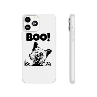 Boo Hiding Hairless Puppy Dog Halloween Chinese Crested Phonecase iPhone | Mazezy
