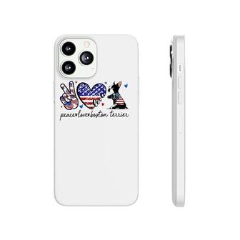 Boston Terrier Dog Lover Usa Flag 4Th Of July Phonecase iPhone | Mazezy