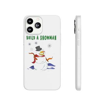 Build A Snowman Raglan Baseball Tee Phonecase iPhone | Mazezy