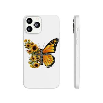 Butterfly Sunflower Phonecase iPhone | Mazezy UK