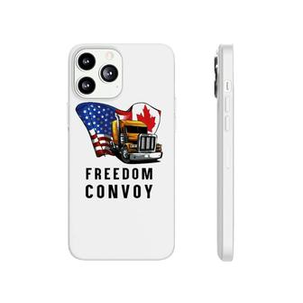 Canada Flag Freedom Convoy 2022 Canadian Trucker Maple Leaf Phonecase iPhone | Mazezy