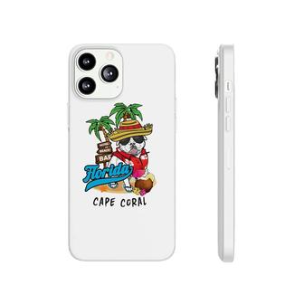 Cape Coral Florida Beach Party Bulldog Sunglasses Souvenir Phonecase iPhone | Mazezy
