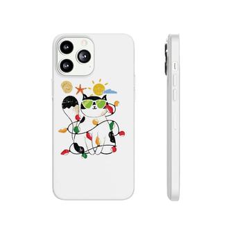 Cat Christmas In July Cool Kitten Pet Summer Tropical Beach Phonecase iPhone | Mazezy