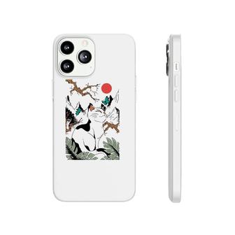 Cat Japanese Art Work Aesthetic Cool Animal Lover Gifts Phonecase iPhone | Mazezy
