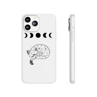 Cat Sleeping Under A Moon Eclipse Graphic Phonecase iPhone | Mazezy