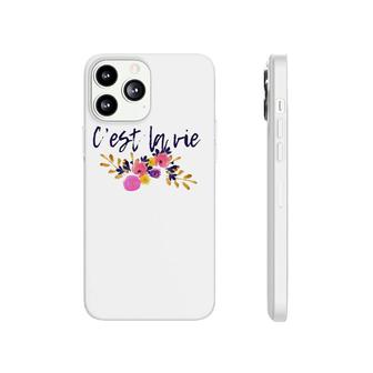 C'est La Vie Floral Cute French Saying Phonecase iPhone | Mazezy