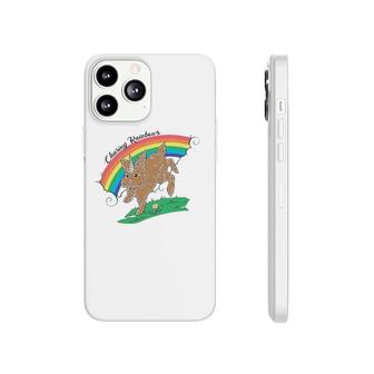 Chasing Rainbows Bunnicorn Art Rabbit Lover Phonecase iPhone | Mazezy