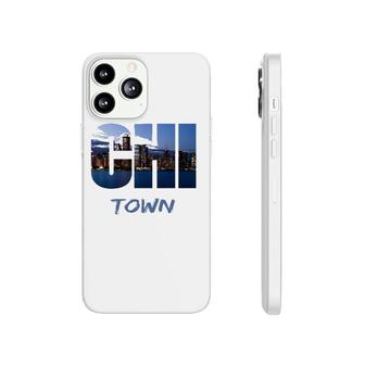 Chi Town Windy City Chicago Skyline Art Gift Southside Home Phonecase iPhone | Mazezy