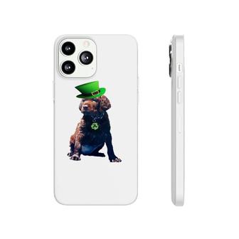 Chocolate Lab Shamrock Irish Puppy Dog St Patrick's Day Phonecase iPhone | Mazezy