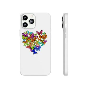 Colorful Cute Butterfly Heart - Butterflies Phonecase iPhone | Mazezy