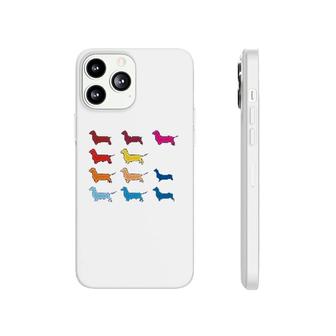 Colorful Dachshund Phonecase iPhone | Mazezy