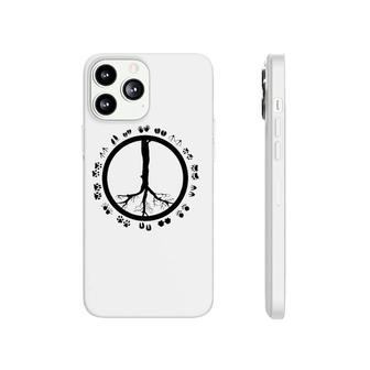 Cool Peace Sign Animal Rights Gift Funny Animal Footprints Phonecase iPhone | Mazezy
