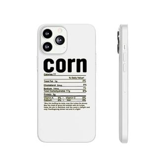 Corn Nutritional Facts Phonecase iPhone | Mazezy