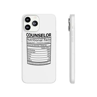 Counselor Nutritional Facts Phonecase iPhone | Mazezy