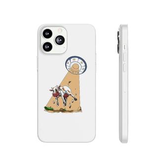 Cow Abduction Ufo Alien Cow Abducted By Ufo Spaceship Phonecase iPhone | Mazezy