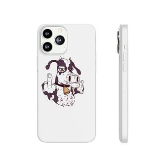 Cow Giving The Finger - More Cow Bell - Cool-Cow Phonecase iPhone | Mazezy