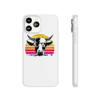 Cow Head Face Sunglasses Retro Vintage Animal Lovers Gifts Phonecase iPhone | Mazezy