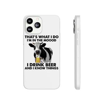 Cow I Drink Beer Phonecase iPhone | Mazezy