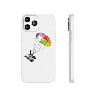 Cute Cat Parachute Skydiver Kitten Funny Kitty Rainbow Art Phonecase iPhone | Mazezy