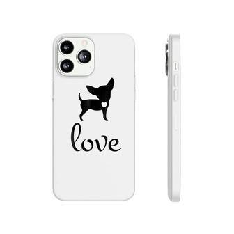Cute Chihuahua Silhouette Love Phonecase iPhone | Mazezy