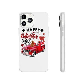 Cute English Cocker Spaniel Red Truck Happy Valentine's Day Phonecase iPhone | Mazezy