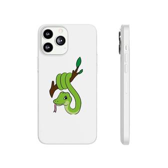 Cute Green Snake On Branch Reptiles Snakes Phonecase iPhone | Mazezy