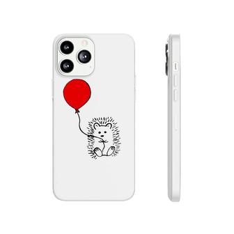 Cute Hedgehog With Red Balloon - The Perfect Birthday Phonecase iPhone | Mazezy