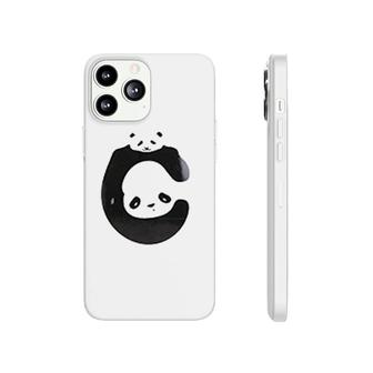 Cute Panda Alphabet Letter C Phonecase iPhone | Mazezy