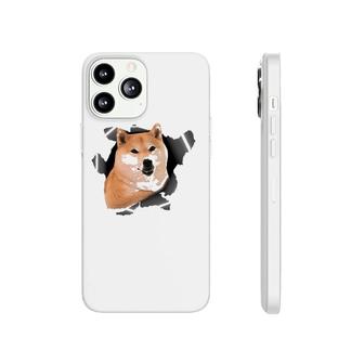 Cute Shiba Inu Torn Cloth - Shiba Inu Lover Dog Owner Puppy Phonecase iPhone | Mazezy