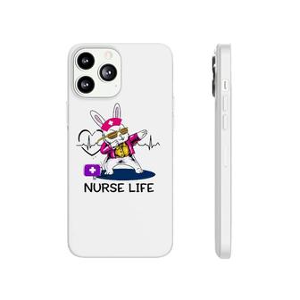 Dabbing Cool Easter Bunny Nurse Nursing Life Heart Heartbeat Phonecase iPhone | Mazezy
