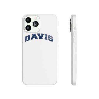 Davis California Varsity Style Vintage Grey Phonecase iPhone | Mazezy