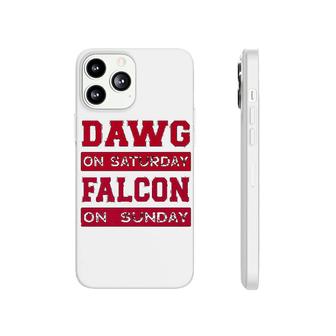 Dawg On Saturday Falcon On Sunday Atlanta Athens Football Phonecase iPhone | Mazezy