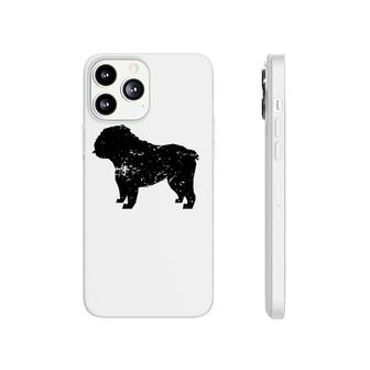 Distressed English Bulldog Silhouette Dog Owner Phonecase iPhone | Mazezy