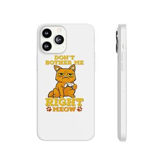 Don't Bother Me Right Meow Funny Cat Playing Game Phonecase iPhone | Mazezy