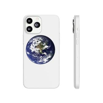 Earth Planet Flat Earth North America Globe Space Clouds Phonecase iPhone | Mazezy