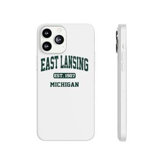 East Lansing Michigan Mi State Vintage Athletic Style Gift Phonecase iPhone | Mazezy