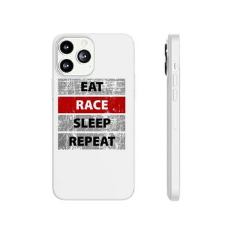 Eat Race Sleep Repeat Vintage Retro Distressed Racing Phonecase iPhone | Mazezy