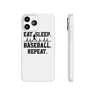 Eat Sleep Baseball Reapeat Heartbeat Phonecase iPhone | Mazezy