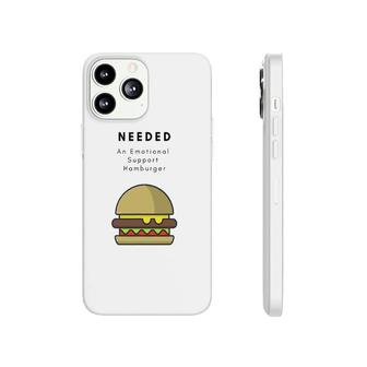 Emotional Support Hamburger Lover Gift Phonecase iPhone | Mazezy