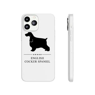 English Cocker Spaniel Dog Black Silhouette Phonecase iPhone | Mazezy