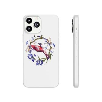Floral Hummingbird Tee For Bird Lover For Spring And Summer Phonecase iPhone | Mazezy