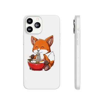 Fox Eating Ramen Ramen Noodle Lovers Fox Themed Gift Phonecase iPhone | Mazezy