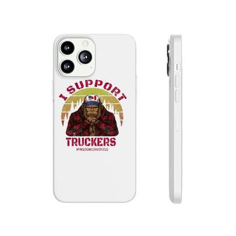 Freedom Convoy 2022 In Support Of Truckers Mandate Bigfoot Phonecase iPhone | Mazezy