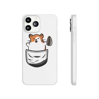 Funny And Cute Hamster Costume In Pocket Sunflower Outfit Phonecase iPhone | Mazezy