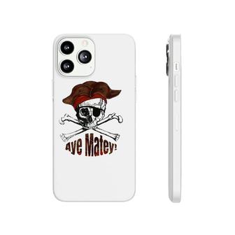 Funny Aye Matey Pirate Skull Vintage Costume Phonecase iPhone | Mazezy