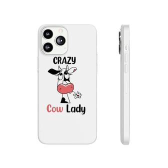 Funny Crazy Cow Lady Gift For Cow Lovers And Farm Lovers Phonecase iPhone | Mazezy UK
