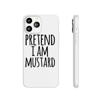Funny Lazy Halloween Pretend I Am Mustard Costume Phonecase iPhone | Mazezy