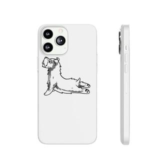 Funny Schnauzer Yoga Cute Dog Gift Tee Phonecase iPhone | Mazezy