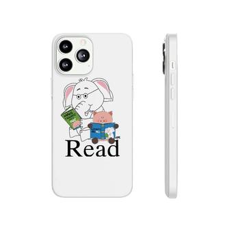 Funny Teacher Library Read Book Club Piggie Elephant Pigeons Phonecase iPhone | Mazezy AU
